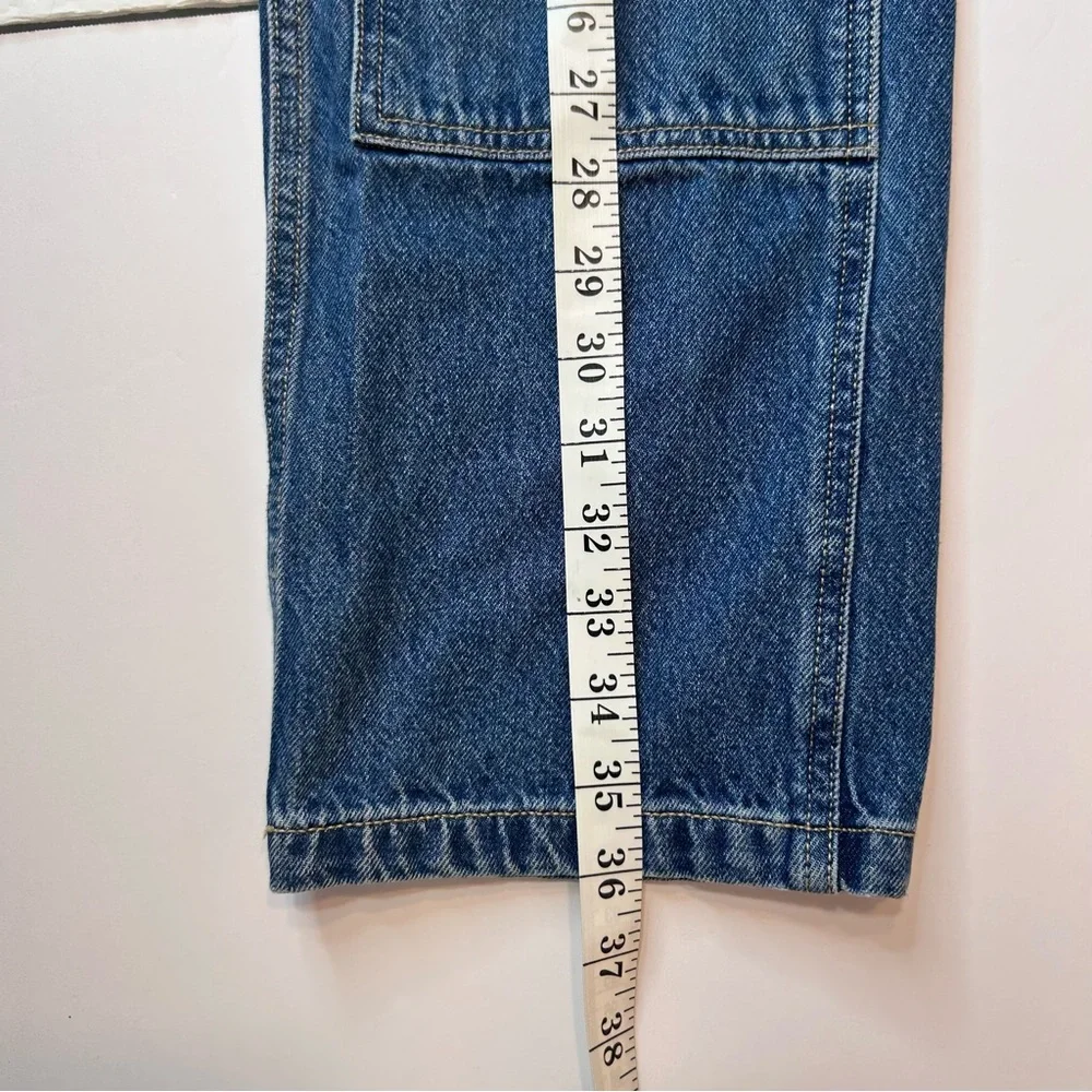 Old Navy Blue Denim Jeans High-Rise Relaxed Girl’s Size 14